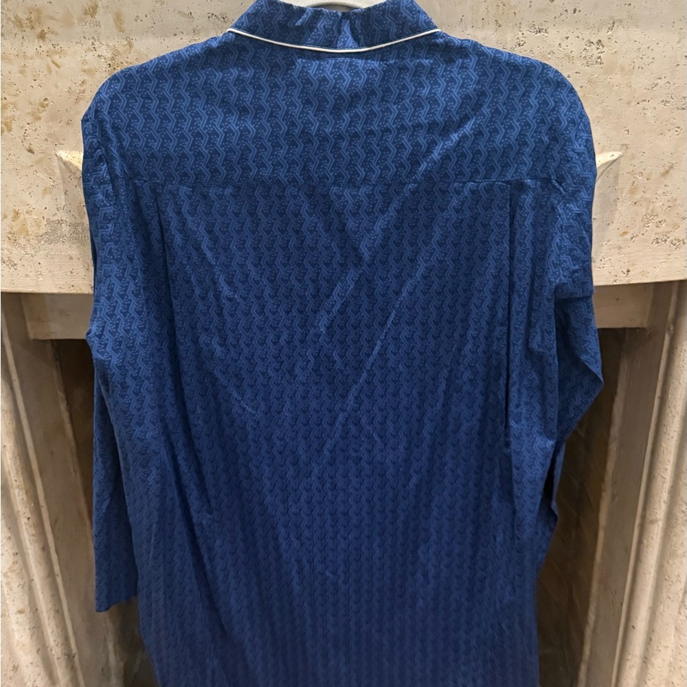 Julia Amory Blue Pareo Set with White Trim - Picture 3 of 8